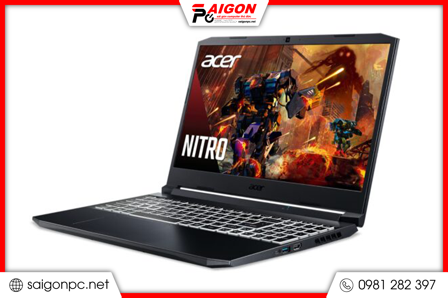 Laptop Acer Nitro 5 - 15.6" FHD / IPS 144Hz / i5-11400H / 16GB / 512GB / GTX 1650 (2nd)